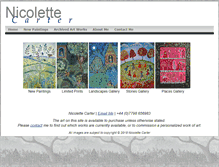 Tablet Screenshot of nicolettecarter.com